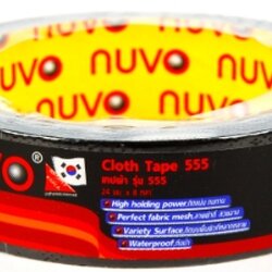 เทปผ้า [NUVO] 24mm. สีเหลืองอ่อน