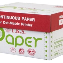 กระดาษต่อเนื่อง [TKS] 9"*5.5" 1ชั้น ไม่มีเส้น
