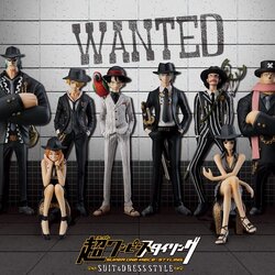 Straw Hat Pirates Suit Dress Style Set ของแท้ JP แมวทอง - Super Styling Bandai [โมเดลวันพีช] (8 ตัว)