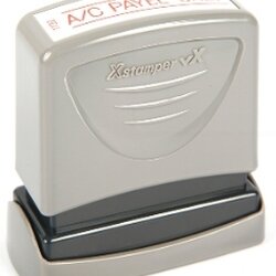 ตรายางหมึกในตัว [Xstamper] #1122 A/C PAYEE ONLY