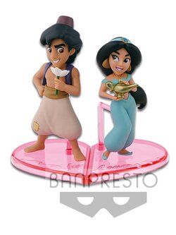 Jasmine & Aladdin ของแท้ JP - WCF Banpresto [โมเดล Disney] (2 ตัว)