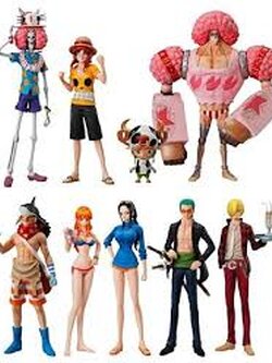 Straw Hat Pirates Film Z Set ของแท้ JP แมวทอง - Super Styling Bandai [โมเดลวันพีช] (9 ตัว)