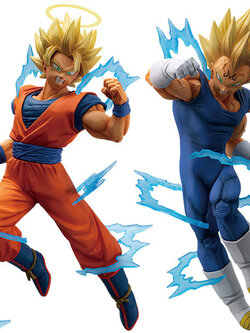 Goku VS Vegeta ของแท้ JP แมวทอง - Dokkan Battle Collab Banpresto [โมเดลดราก้อนบอล] (2 ตัว)