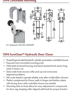 ตัวล๊อคประตูห้องเย็นไฮดรอลิก (มีล้อ) KASON