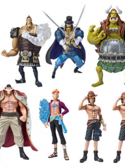 Whitebeard Pirate Set ของแท้ JP แมวทอง - Super Modeling Soul Bandai [โมเดลวันพีช] (7 ตัว)