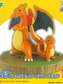 Charizard & Charmander ของแท้ JP - Banpresto [โมเดลโปเกมอน] (2 ตัว)