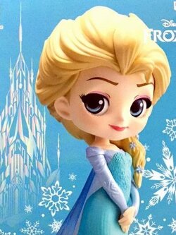 Elsa - Normal Color ของแท้ JP - Q Posket Banpresto [โมเดล Disney]