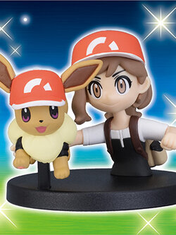 Eevee & Trainer ของแท้ JP - Pokemon Center [โมเดลโปเกมอน] (2 ตัว)