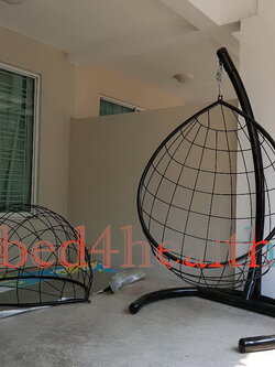 โครงเสา และกระเช้าเปล่า สำหรับสานชิงช้ารังนก