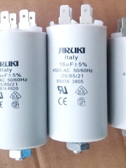 แคป เครื่องซักผ้า ปั้มน้ำ ทั่วไป ขนาด 5 ไมโคร (MFD)