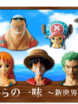Straw Hat Pirates New World Set ของแท้ JP แมวทอง - Greatdeep Collection Bandai [โมเดลวันพีช] (9 ตัว)
