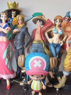 Straw Hat Pirates New World Set ของแท้ JP แมวทอง - Grandline Men / Lady Banpresto [โมเดลวันพีช] (9 ตัว)