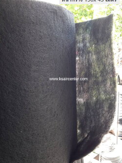 แผ่นฟิลเตอร์ใยสังเคราะห์ สีดำ (ม้วน)