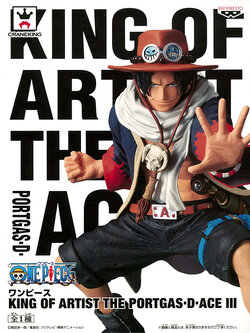 Ace ของแท้ JP แมวทอง - King of Artist Banpresto [โมเดลวันพีช]