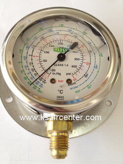 (ยกเลิก-แทนด้วย 001174) หัวเกจชาร์จน้ำยา REFCO แบบบรรจุน้ำมัน