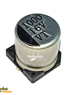 16V1000UF ขนาด 10*10.5MM ตัวเก็บประจุอลูมิเนียมอิเล็กโทรไลต์ 1000 uf 16 v