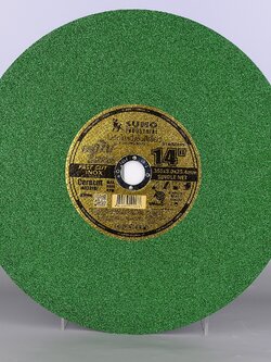 แผ่นตัดไฟเบอร์สีเขียว SUMO 14นิ้ว ลังละ 1540บาท