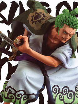 Zoro Wano ของแท้ JP แมวทอง - King of Artist Banpresto [โมเดลวันพีช]