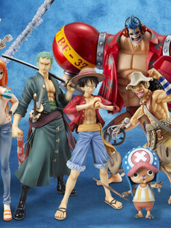 Straw Hat Pirates New World Set ของแท้ JP แมวทอง - POP Sailing Again Megahouse [โมเดลวันพีช] (9 ตัว)