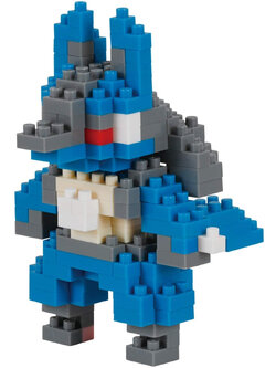 Lucario (แบบประกอบ) ของแท้ JP - Nanoblock Kawada [เลโก้โปเกมอน]