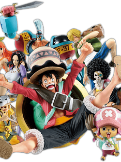 Straw Hat Pirates Stampede Set ของแท้ JP แมวทอง - Ichiban Kuji Banpresto [โมเดลวันพีช] (9 ตัว)