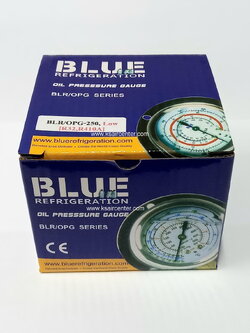 หัวเกจชาร์จน้ำยา BLUE แบบบรรจุน้ำมัน (รหัสสินค้า 001258)