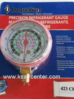 หัวเกจชาร์จนํ้ายา IMPERIAL 423-CKP สีแดง