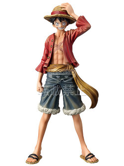 Luffy ของแท้ JP แมวทอง - Grandline Men Banpresto [โมเดลวันพีช]