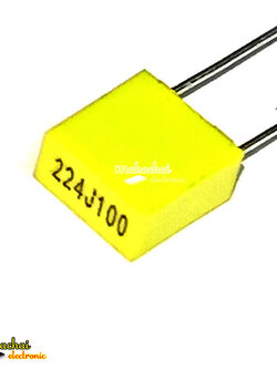 ตัวเก็บประจุสี่เหลี่ยม 100V 224J 0.22UF 100V คาปาซิเตอร์ 220nj100