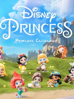 Disney 100th Anniversary Princess Childhood Series - 100% - ของแท้ - Pop Mart [โมเดล Disney] (สินค้าพร้อมส่ง)
