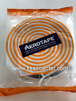 (ยกเลิก) แอร์โรเทป (ใหญ่) (Aero Tape) เทปดำมีกาว กล่องสีส้ม