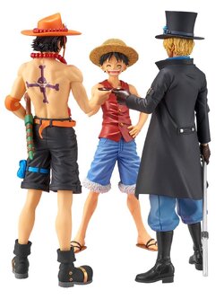 Brother Set ของแท้ JP แมวทอง - Magazine Figure Banpresto [โมเดลวันพีช] (3 ตัว)