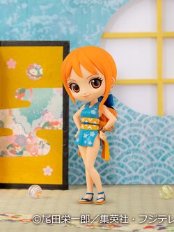 Nami Wano ของแท้ JP แมวทอง - Q Posket Banpresto [โมเดลวันพีช]