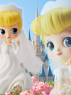 Cinderella Dreamy Style - Pastel Color ของแท้ JP - Q Posket Banpresto [โมเดล Disney]