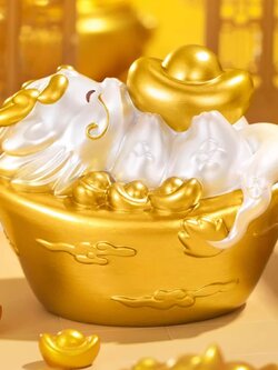 ก้อนทองมงคล มังกรนำโชค ของแท้ - ของขวัญสุดพรีเมี่ยม เสริมดวง ฮวงจุ้ย - กิมตุ้ง หยวนเป่า มังกรทอง [ สินค้าพร้อมส่ง ]