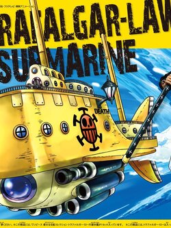 Trafalgar Law's Submarine (แบบประกอบ) ของแท้ JP แมวทอง - Grand Ship Collection Bandai [โมเดลเรือวันพีช]