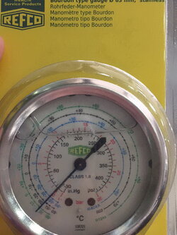 หัวเกจชาร์จน้ำยา REFCO บรรจุน้ำมัน (ไม่มีปีก)