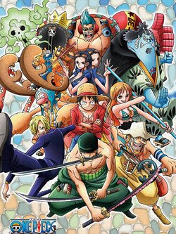 Straw Hat Pirates ของแท้ JP แมวทอง - Art Crystal Jigsaw Ensky [จิ๊กซอว์วันพีช]