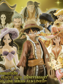 Straw Hat Pirates 15th Set ของแท้ JP แมวทอง - Grandline Men / Lady Banpresto [โมเดลวันพีช] (9 ตัว)