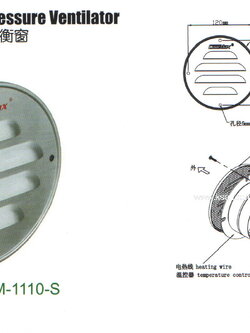 ตัวปรับแรงดันห้องเย็น แบบกลม COOLMAX
