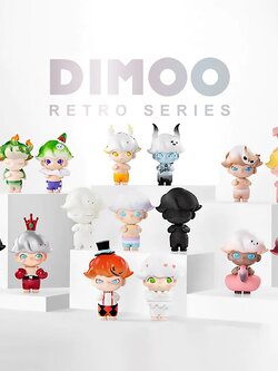 Dimoo Retro Series - 100% - ของแท้ - Pop Mart [โมเดลดิมู่] (สินค้าพร้อมส่ง)