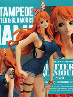 Nami Stampede Special Color ของแท้ JP แมวทอง - Glitter & Glamours Banpresto [โมเดลวันพีช]