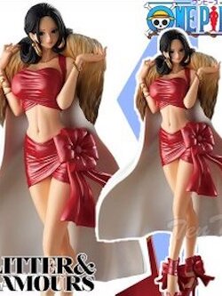 Boa Hancock Christmas Style ของแท้ JP แมวทอง - Glitter & Glamours Banpresto [โมเดลวันพีช]