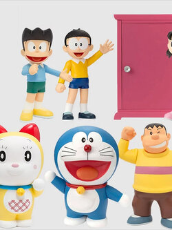 Doraemon & Friend Set ของแท้ JP - Figuarts Zero Bandai [โมเดล Doraemon] (6 ตัว)