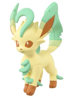 Leafeon ของแท้ JP - Monster Collection Takara Tomy [โมเดลโปเกมอน]