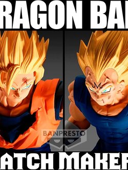 Goku & Vegeta ของแท้ JP แมวทอง - Match Makers Banpresto [โมเดลดราก้อนบอล] (2 ตัว)