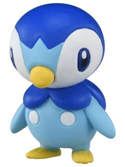 Piplup ของแท้ JP - Monster Collection Takara Tomy [โมเดลโปเกมอน]