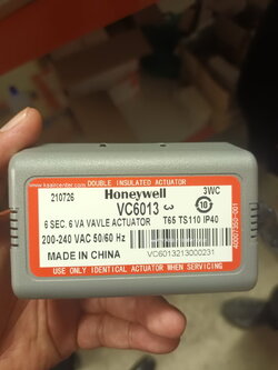 หัวขับ วาล์ว (เฉพาะหัว) HONEYWELL VC 6013