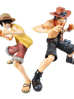 Brother Set ของแท้ JP แมวทอง - POP Deluxe Megahouse [โมเดลวันพีช] (2 ตัว)