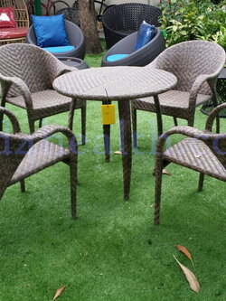 ชุดโต๊ะกาแฟหวายเทียม